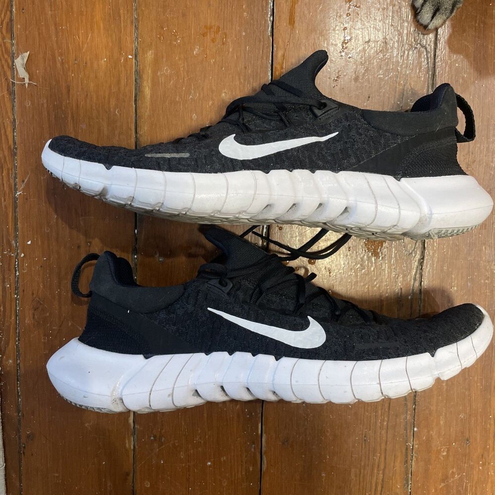 Nike Free RN 5.0 Black White Mens Running Shoes Sizes 13